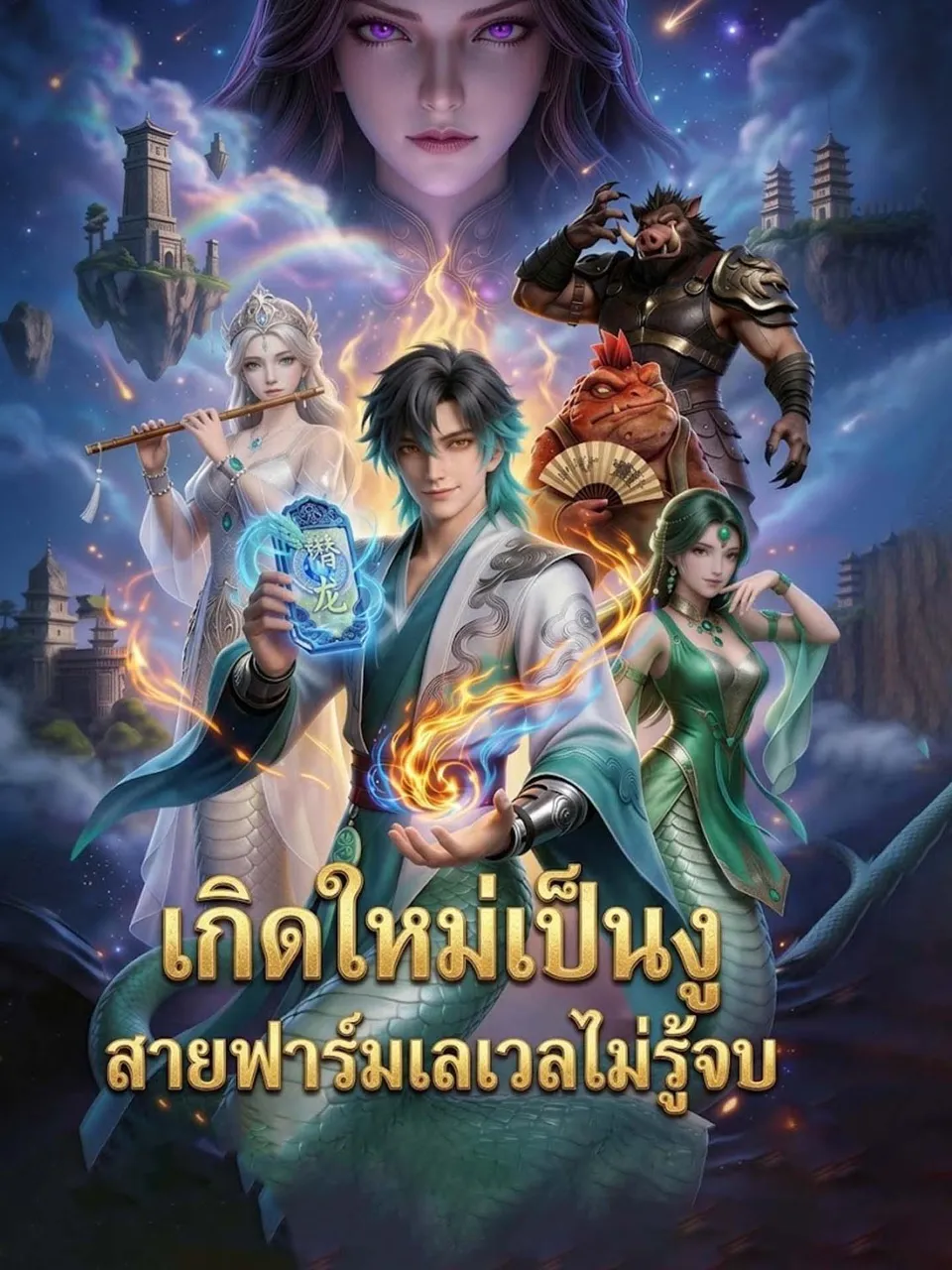 เกิดใหม่เป็นงูสายฟาร์มเลเวลไม่รู้จบ พากย์ไทย